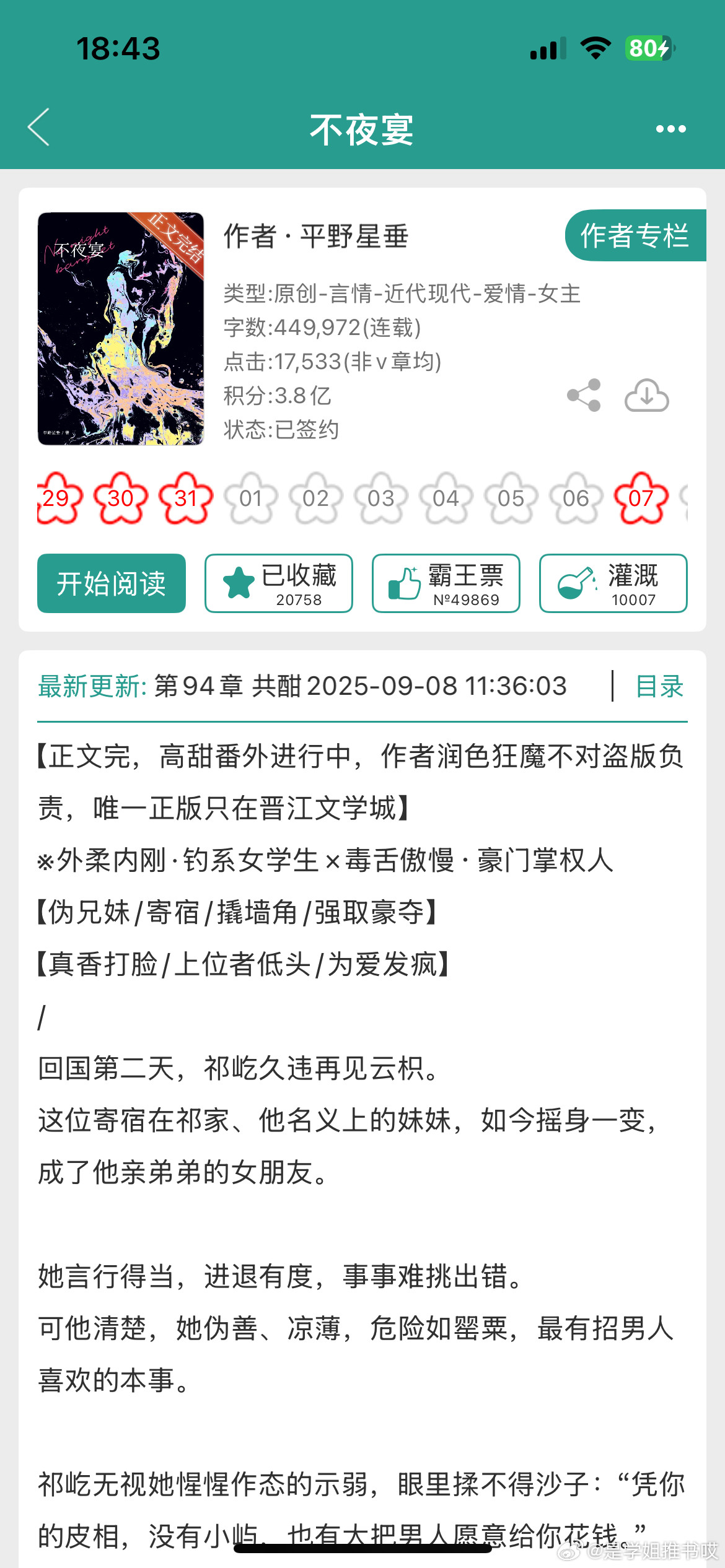 《不夜宴》by平野青垂京圈高干/寄宿/伪兄妹/撬墙角/正文完结好久没看到这么带感