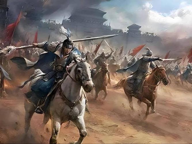 公元前206年，咸阳宫废墟上，项羽烧尽阿房余火，分封十八路诸侯，自号“西楚霸王”