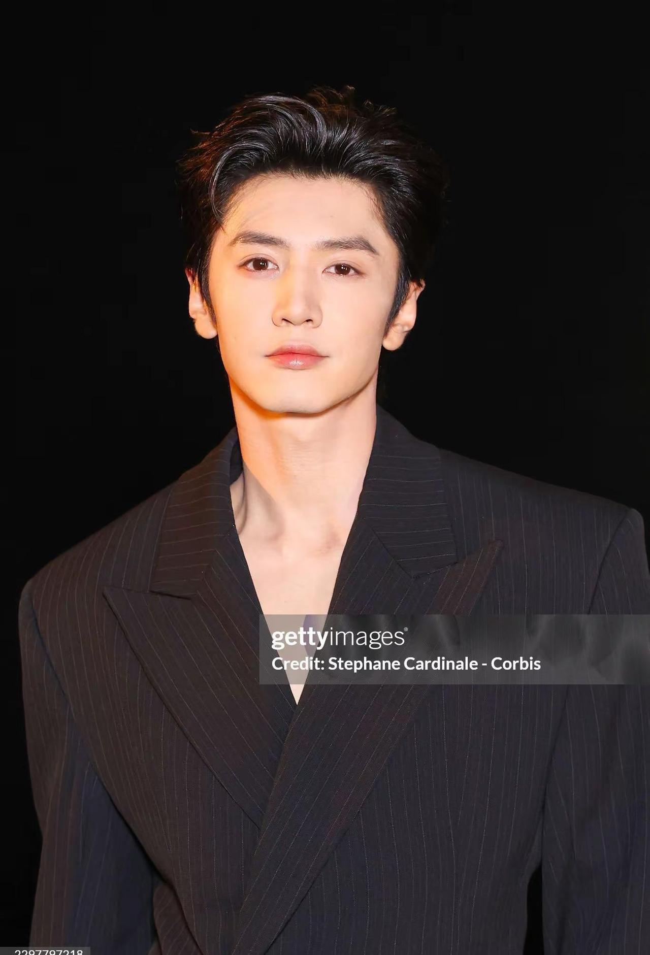 陈哲远YSL大秀g社生图。这可是gettyimages的生图诶，竟然做到比精修还