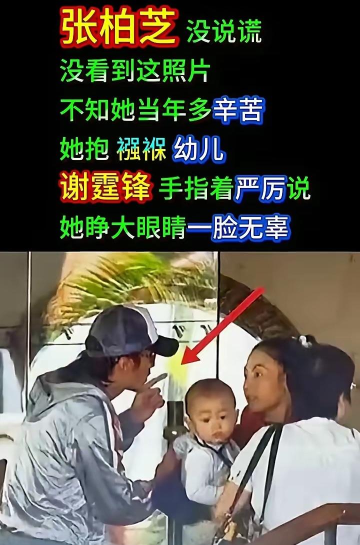 不翻看这张旧照，真没人能读懂张柏芝当年独自育儿的委屈。