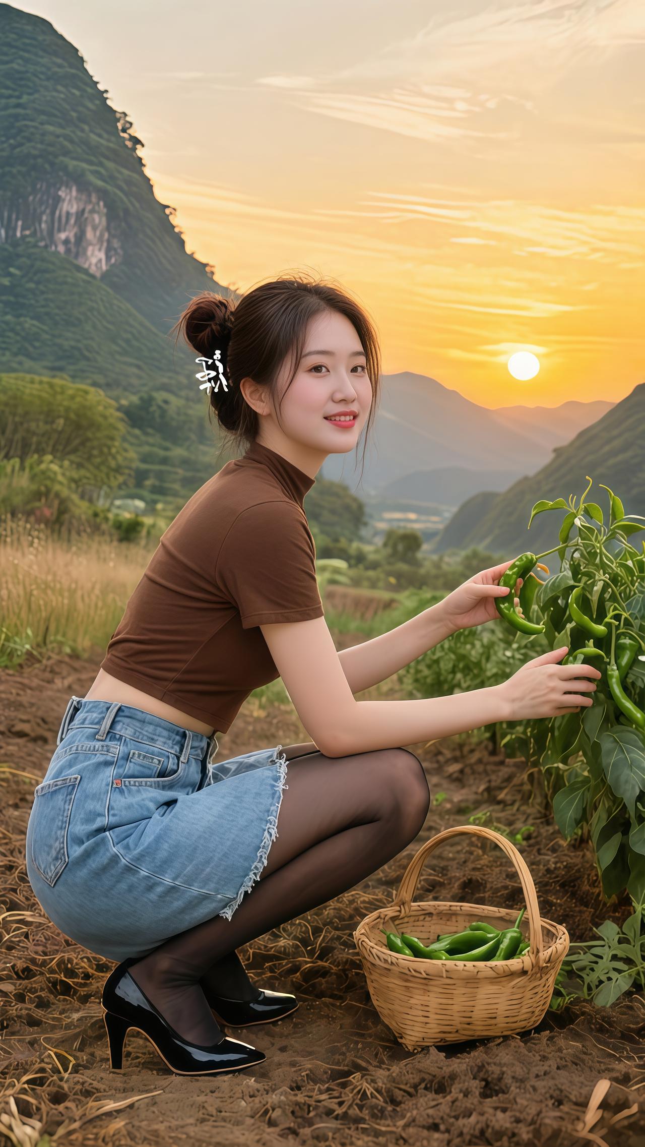 乡村田园风光户外风景