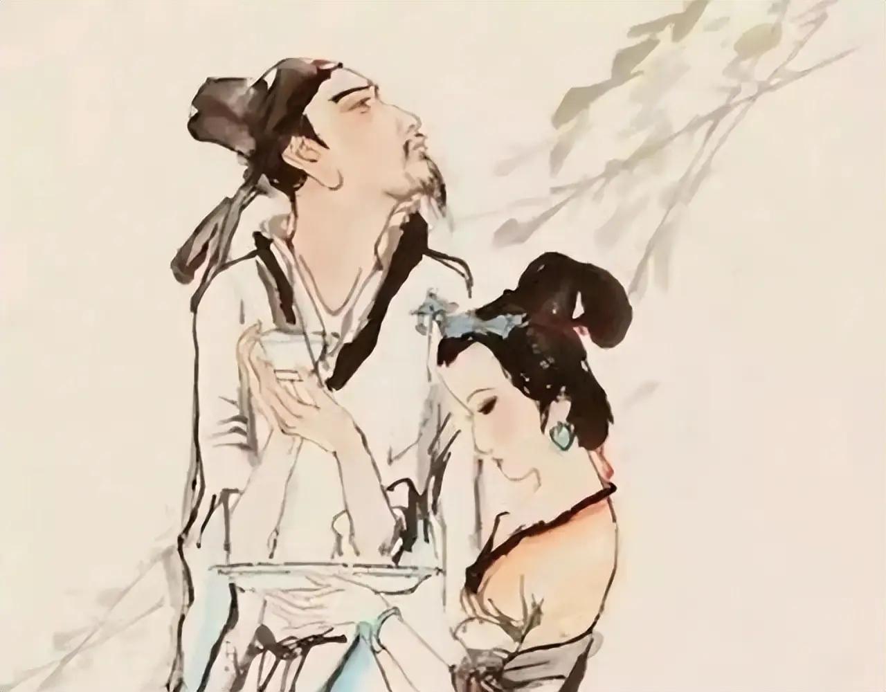 女子请苏轼写诗，前两句觉得苏是个笑话，后两句觉得自己是个笑话要理解这事儿的来