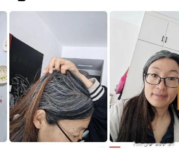 这位美女38岁，看来平时是太懒了，不打扮自己不好好洗脸不贴面膜！头发无所谓可以染