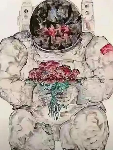 我查了一下丁教授的履历，不查不知道，一查才知晓，原来她年轻的时候就读于美术学院国