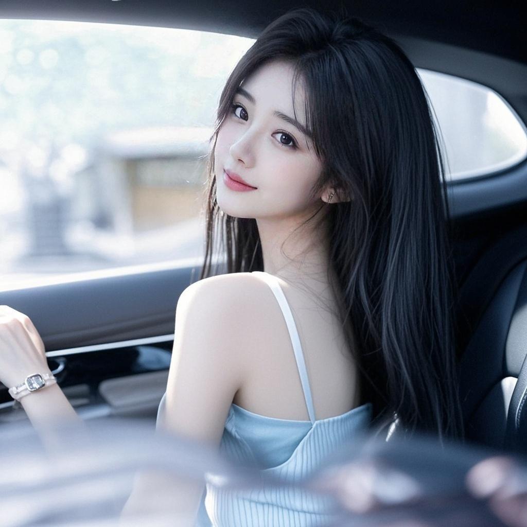 车内侧颜照 原来ai写真可以这么美  谁拍谁好看 美出高级感