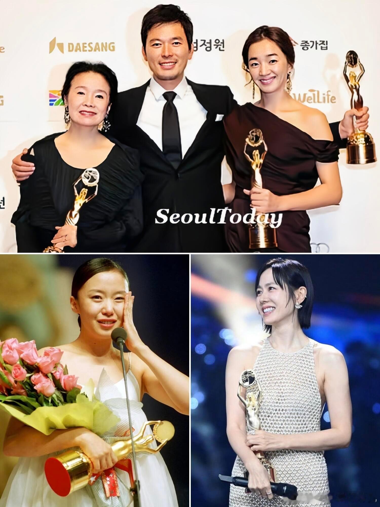 孙艺珍成为韩国第3位三大奖影后二轮满贯尹静姬9座3青龙+3百想+3大钟1970