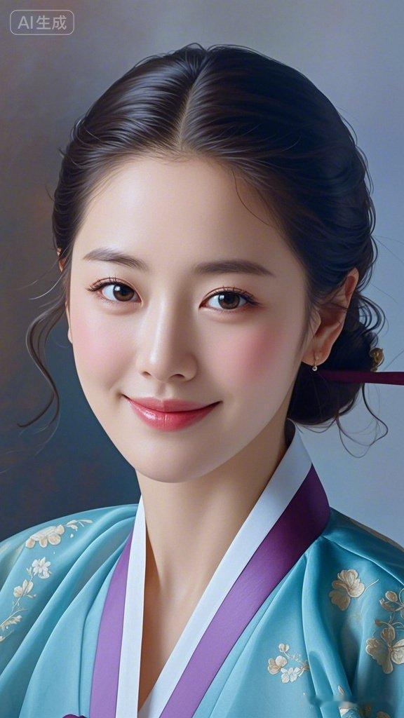 温柔古典的东方美人，浅笑如花，韵味十足。