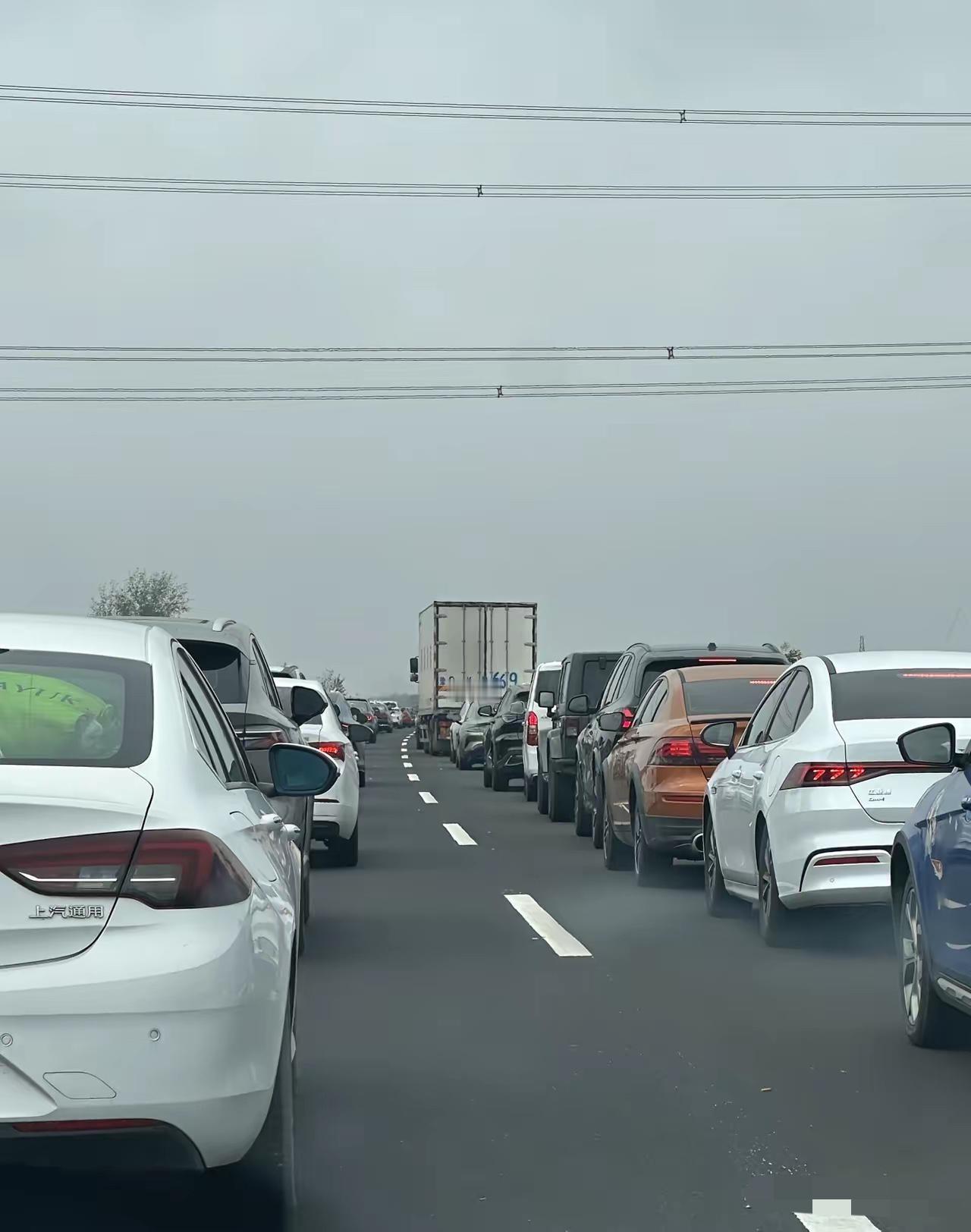 第一批返程的人堵哭！错峰出行彻底失效，高速全线飘红太真实了！本想半夜出发避