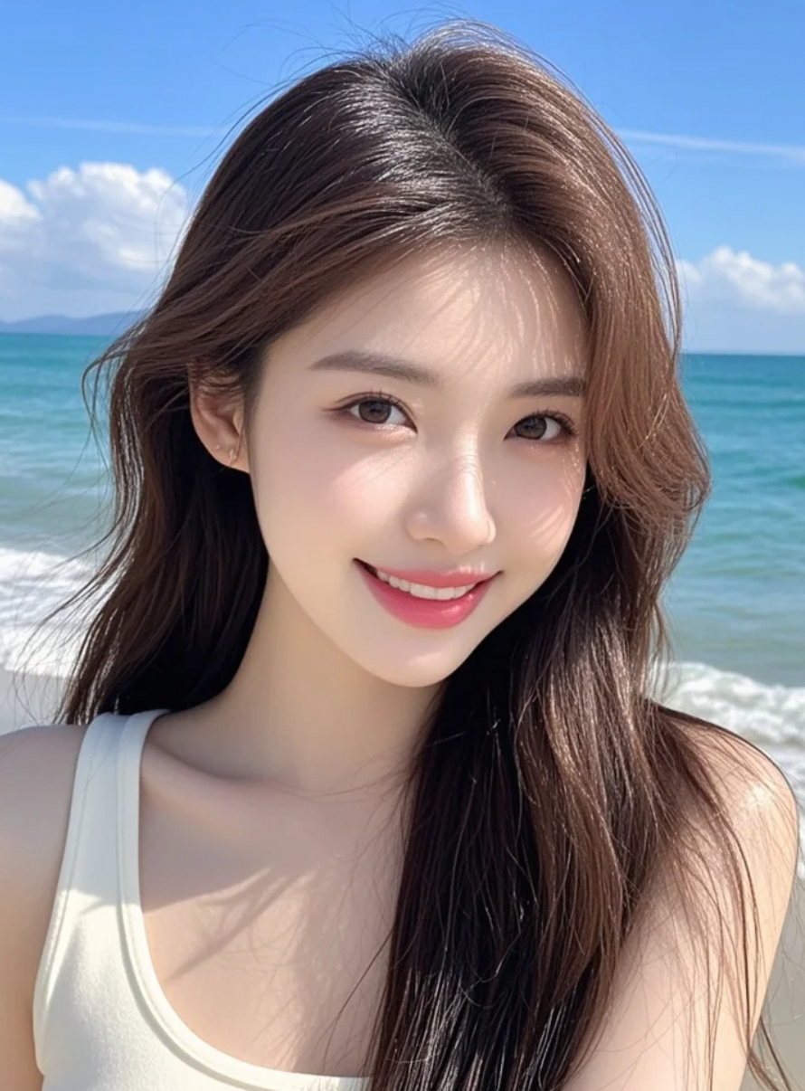 在海边写下自己的小故事。