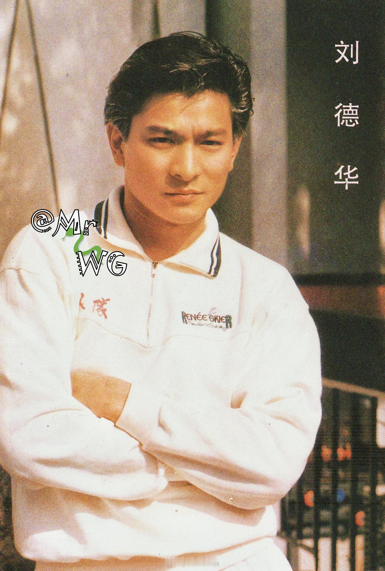 刘德华独家扫描夕阳下的大佬，银发剑眉，隐隐霸气——1992年，刘德华刘德华摄