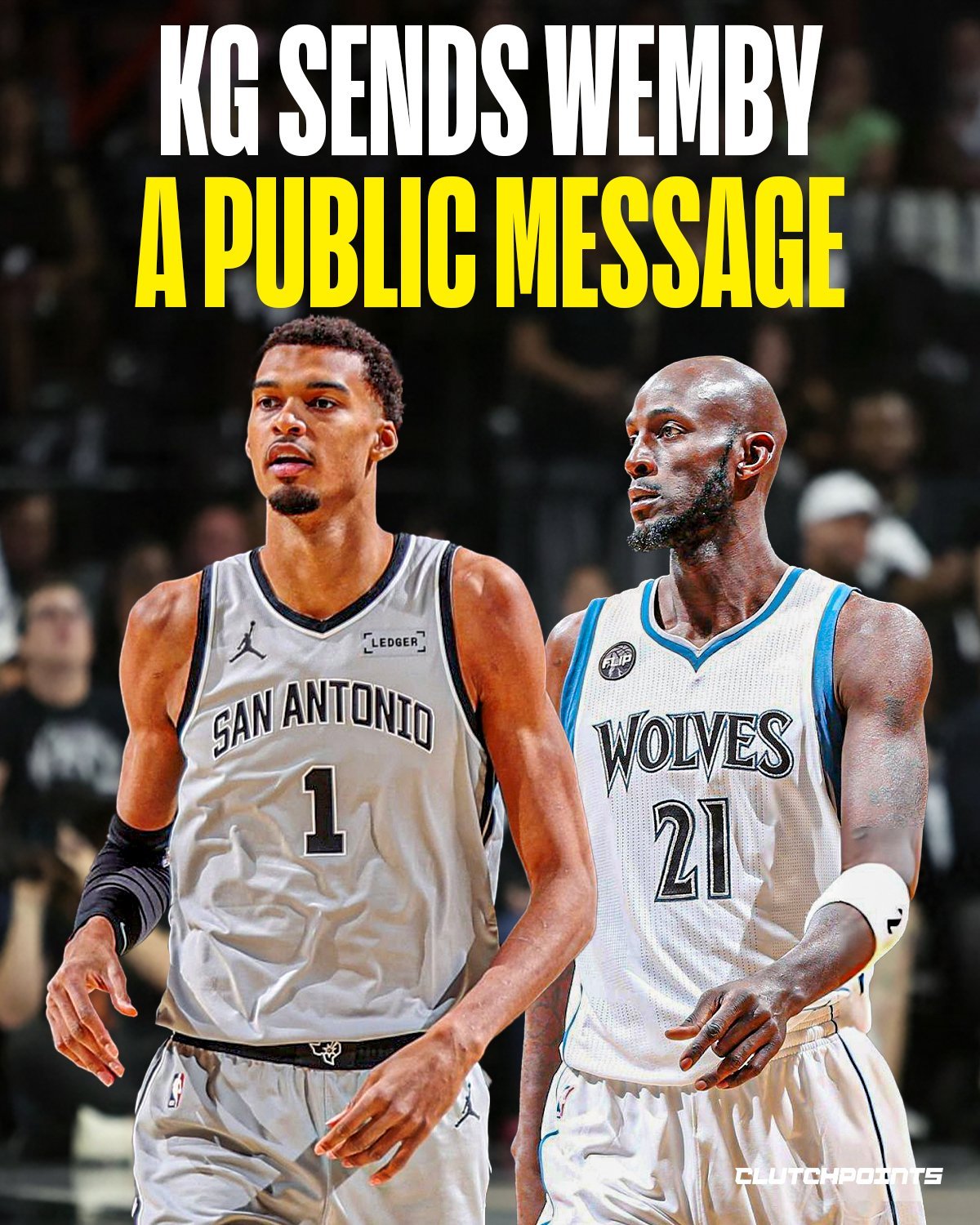 凯文-加内特近日在播客节目《KGCertified》说:“马刺，如果你们在听的