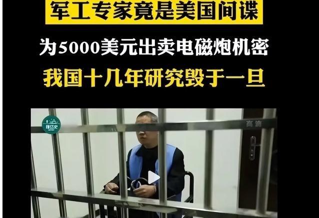 谁能想到，亲手锻造中国电磁炮这柄国之重器的核心专家，竟曾是潜伏最深的美国间谍。他