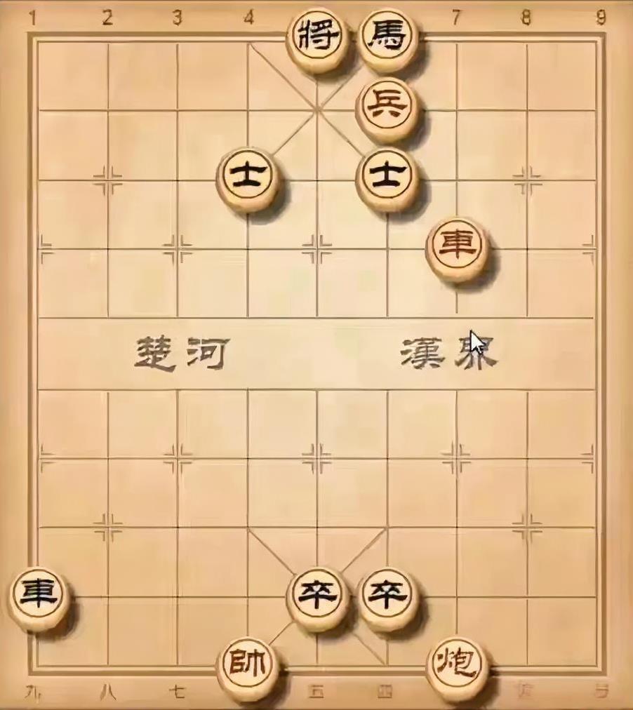 盘面上黑棋是一步催杀，红棋生死存亡之际，该如何解杀反杀呢？黑将有双仕和一匹马护
