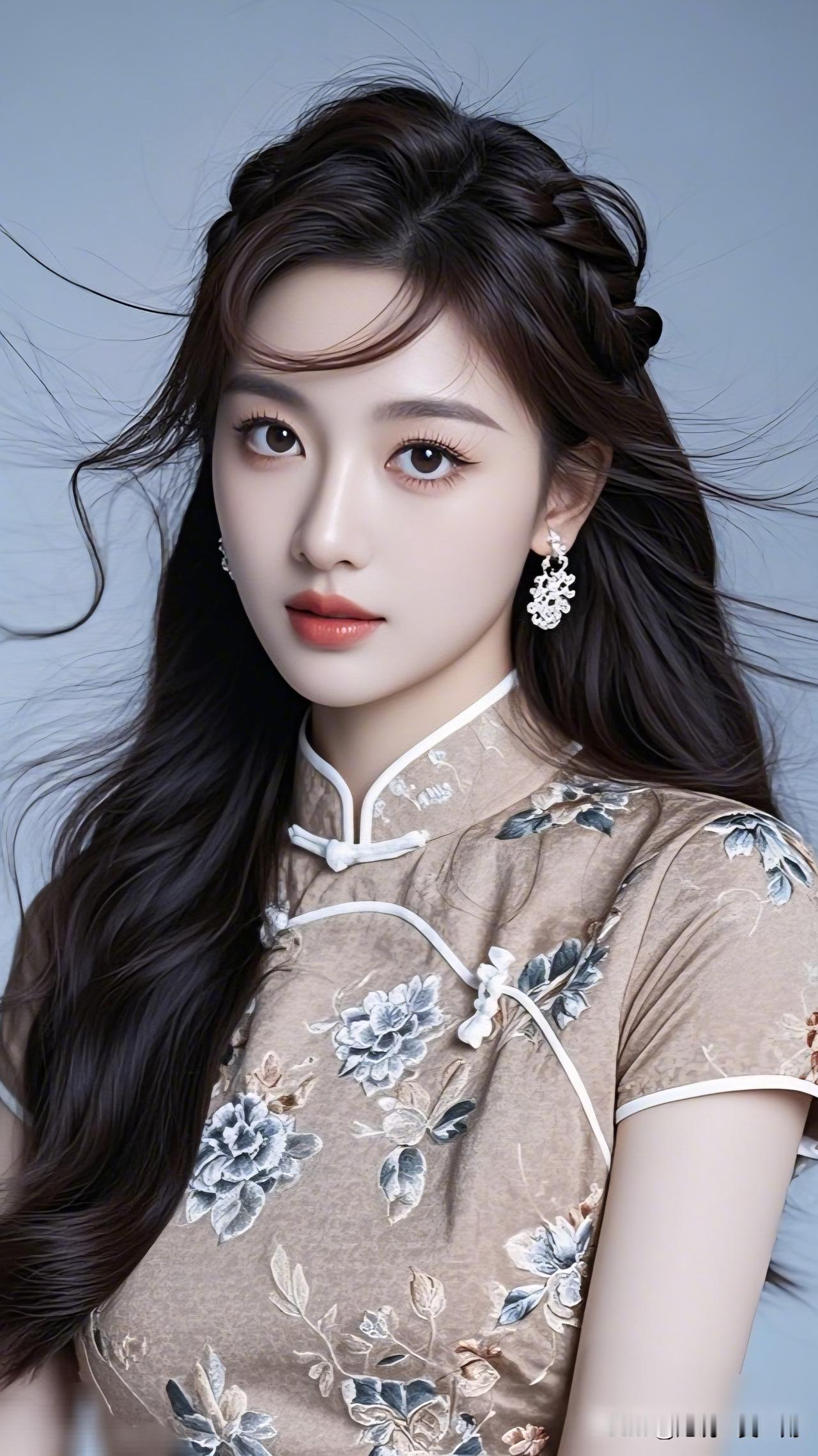 优雅旗袍风，复古韵味浓，红唇轻启，韵味十足。有气质的女人给人什么感觉