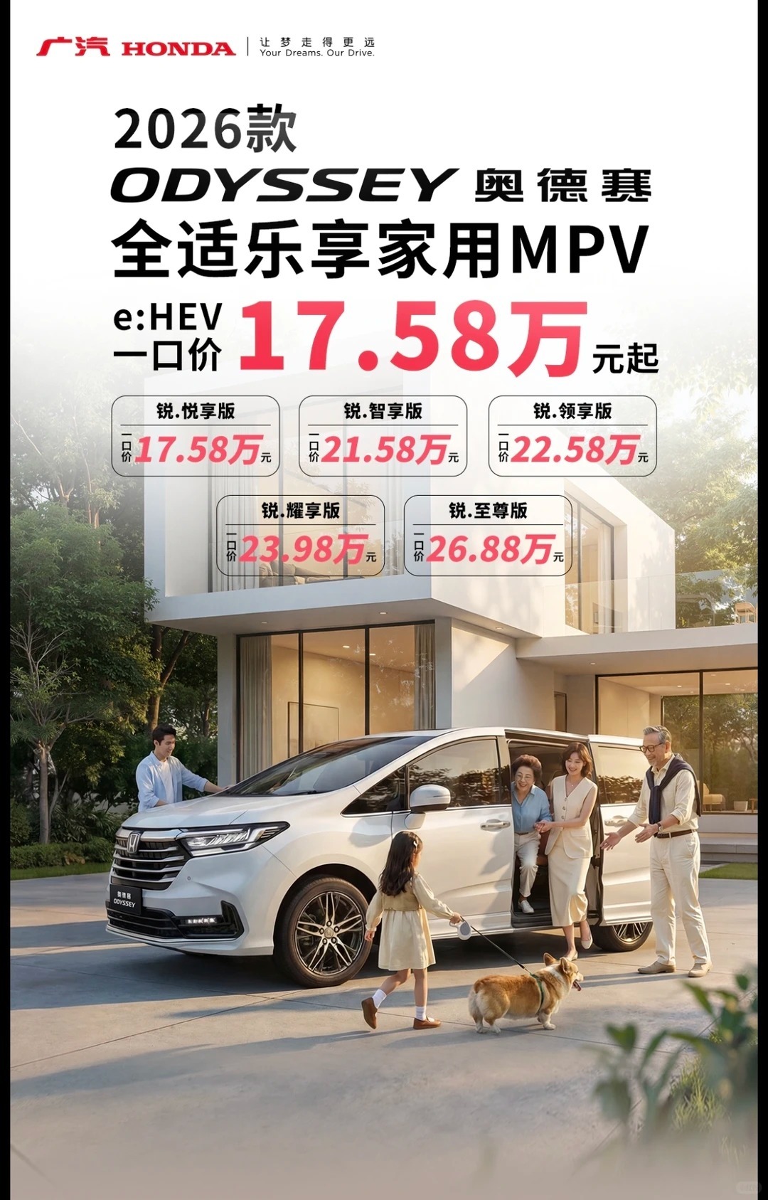 车市观察奥德赛官降了6万，乍一看17万6入门混动奥德赛不错呀，但仔细看了看配置