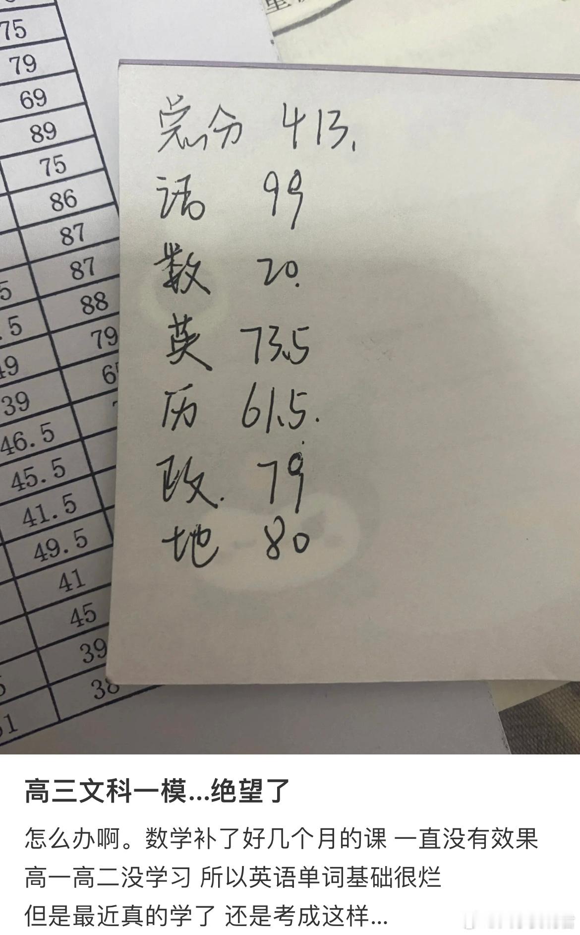 高三文科一模…绝望了​​​