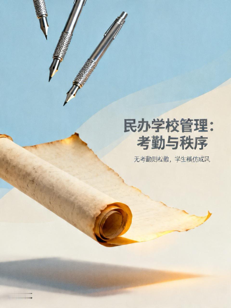 不抓教师考勤，民办学校就会越来越松散！虽然有人说，学校管理，要靠文化、靠自觉。