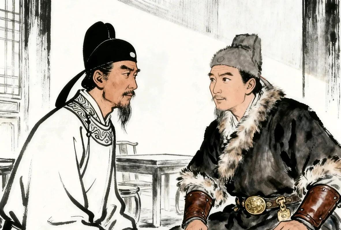 北宋庆历二年，富弼被宰相吕夷简陷害出使契丹，契丹人边境陈兵想趁机敲诈，不料富弼反