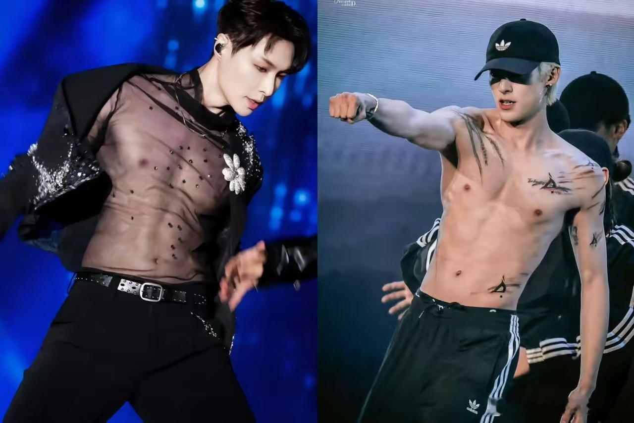 张艺兴好歹还穿了件透视装王鹤棣直接光膀子为了搏出位真是太卷了