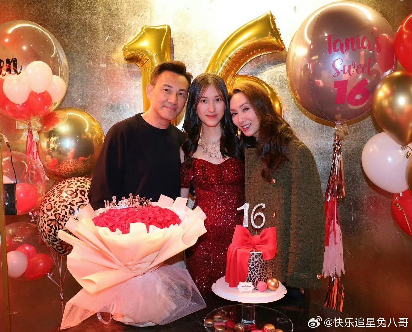 郭可盈夫妇为16岁女儿庆生郭可盈16岁女儿身高郭可盈夫妇为16岁女儿庆生，林天