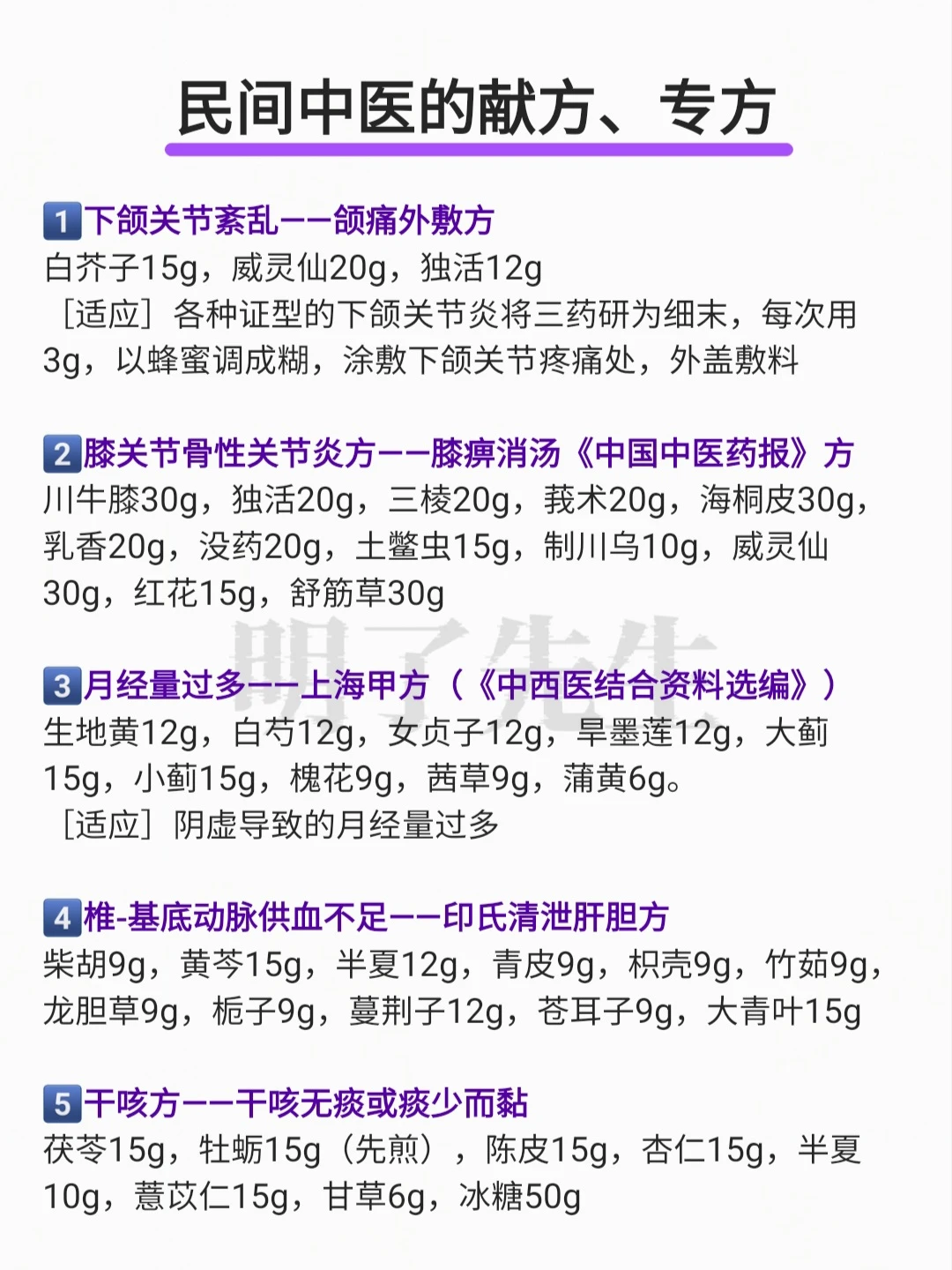 民间中医的献方➕专方（完整版）