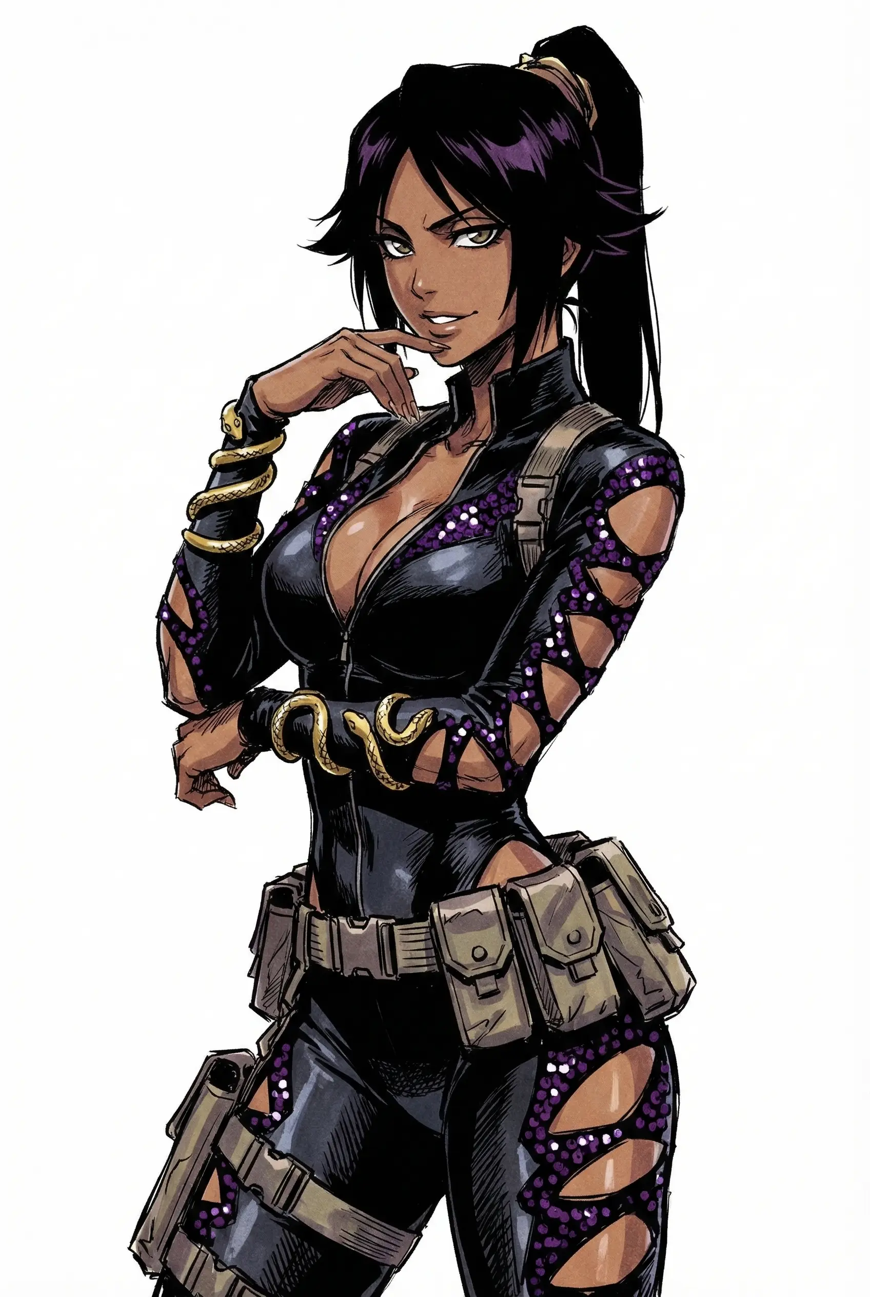 死神 死神bleach 四枫院夜一 midjourney 动漫壁纸