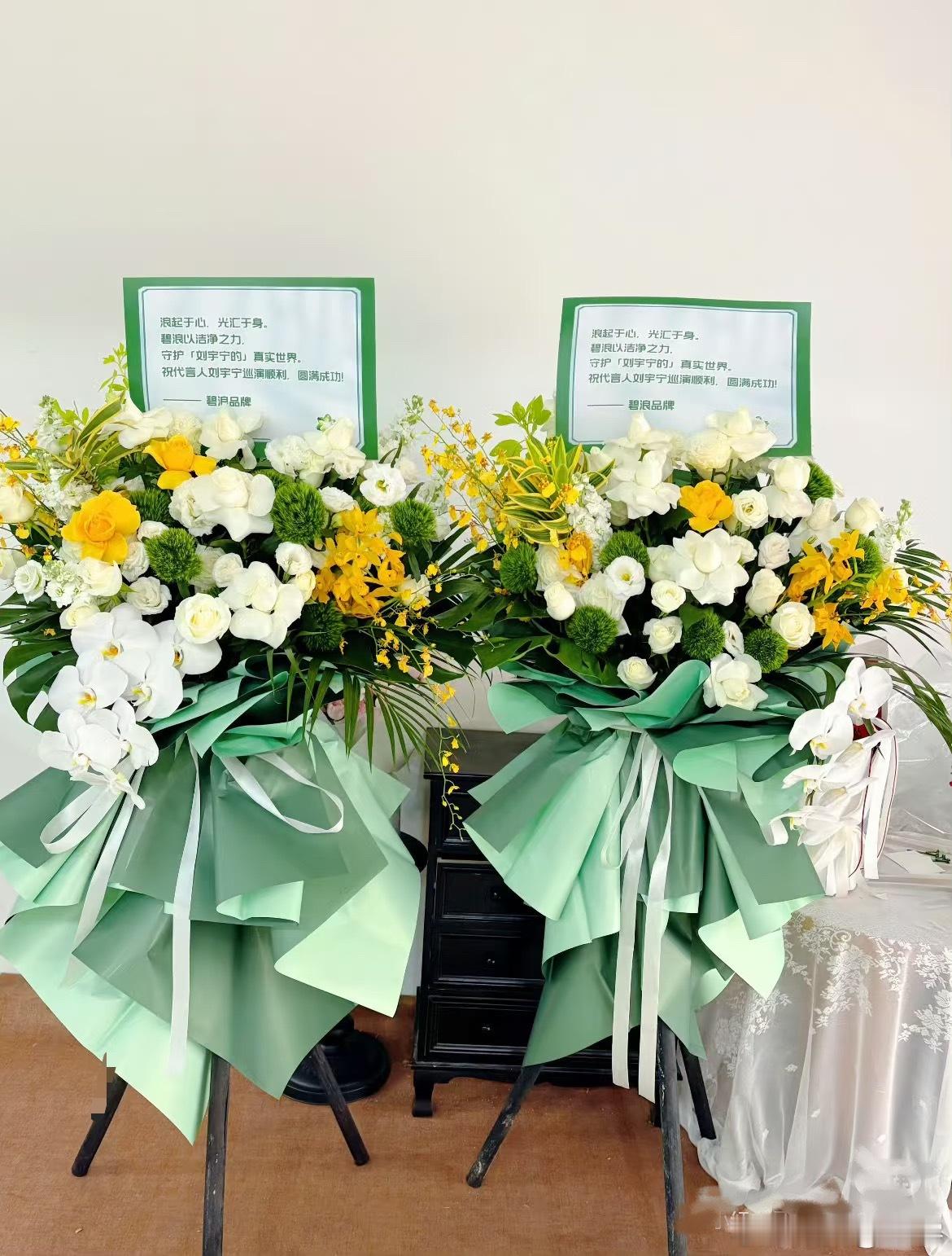 品牌霸霸碧浪给刘宇宁西安演唱会送了花篮！好漂亮👏西安成了刘宇宁痛城​​​