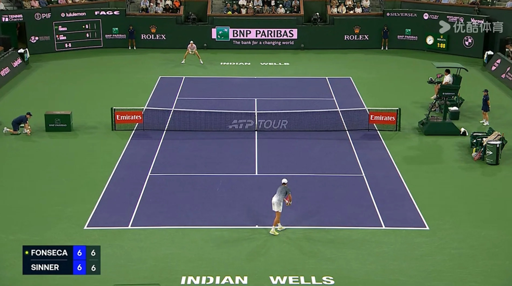 太可惜了，丰塞卡首盘有3个盘点，结果还是被翻盘了怎么感觉今年辛纳的统治力下降