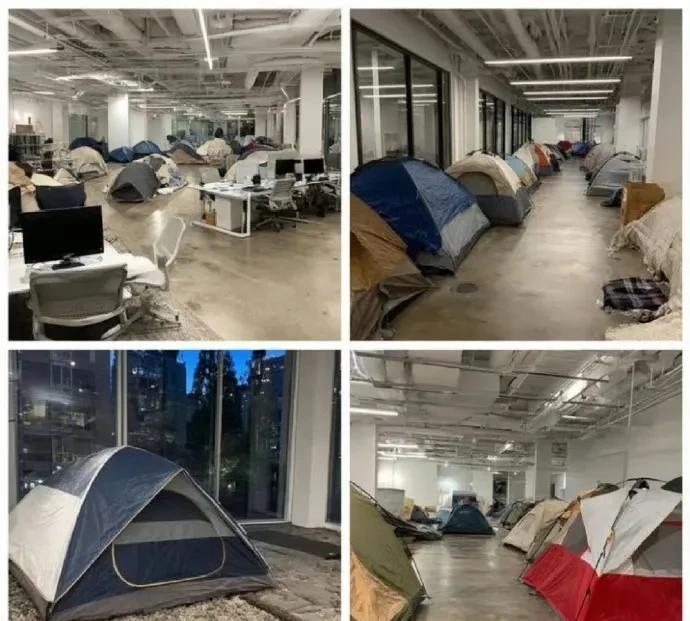 马斯克再次“疯狂”：他的办公室搭起了大大小小的帐篷，里面住的是每一位跟随他的员工