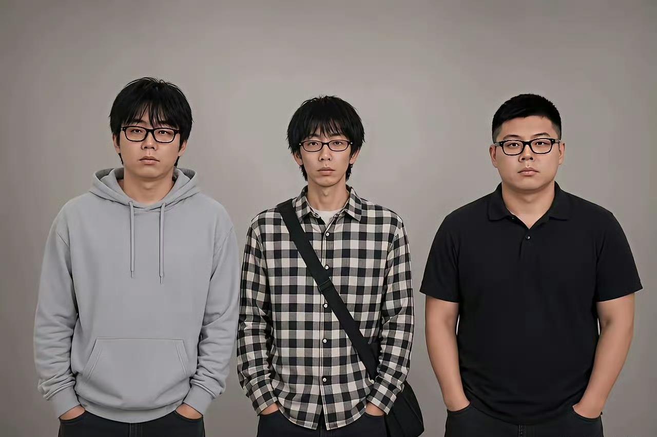 你能不能一眼分别出中日韩三国人？现在给你提供一个样本。这三个男士的国籍分别是中日