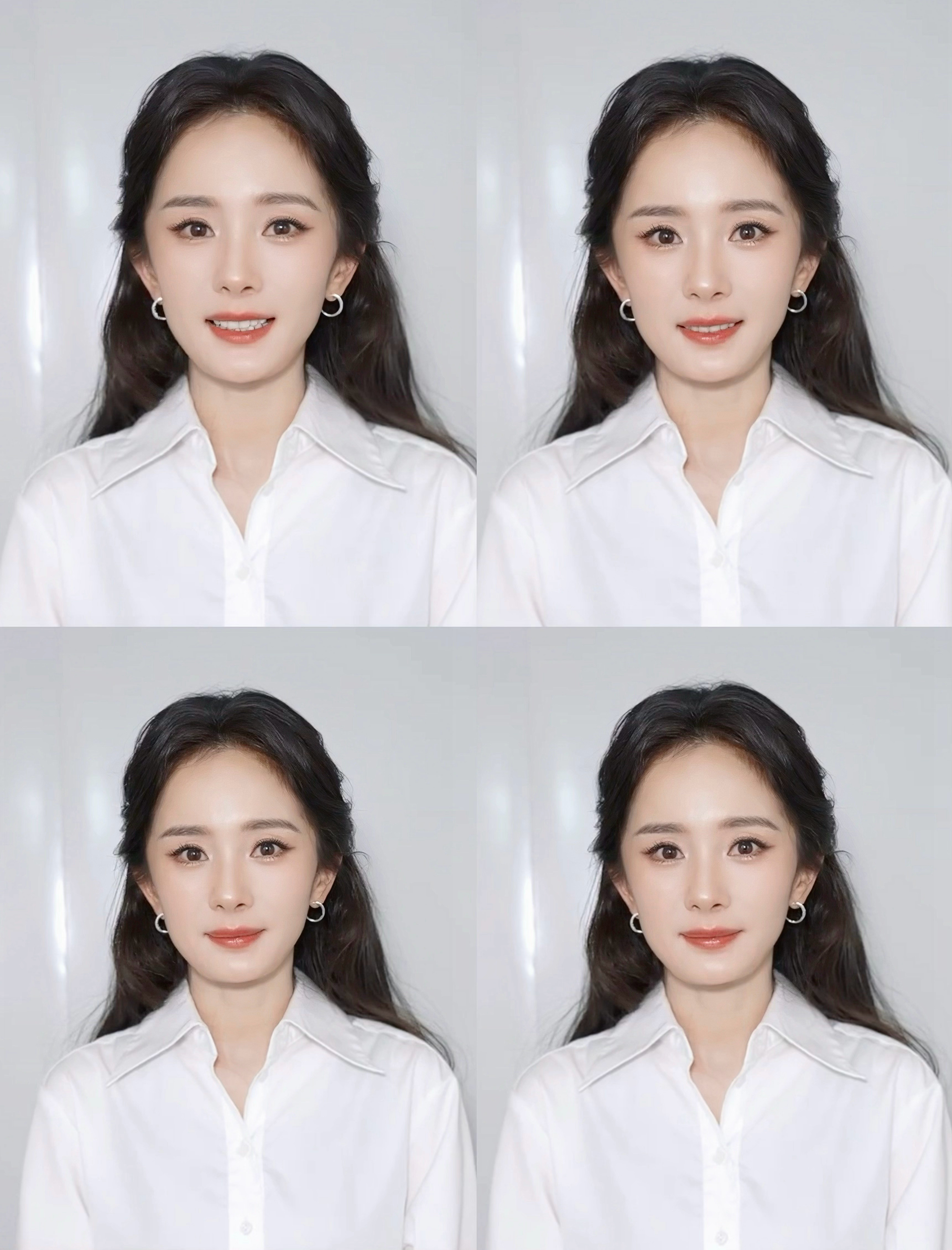 杨幂证件照四连拍🤩​​​
