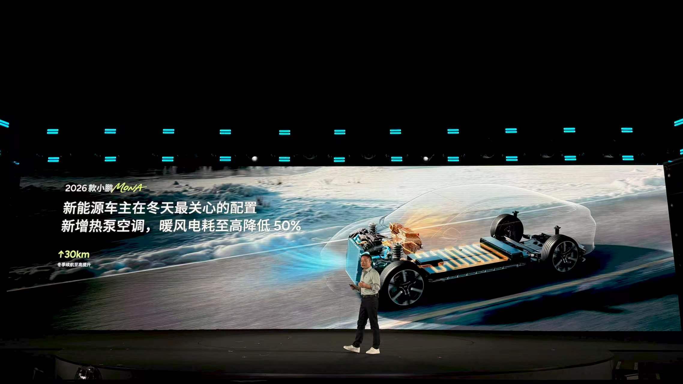 2026款小鹏MONA大大大大大升级M03的电耗一向非常强，我甚至在市区开过电耗