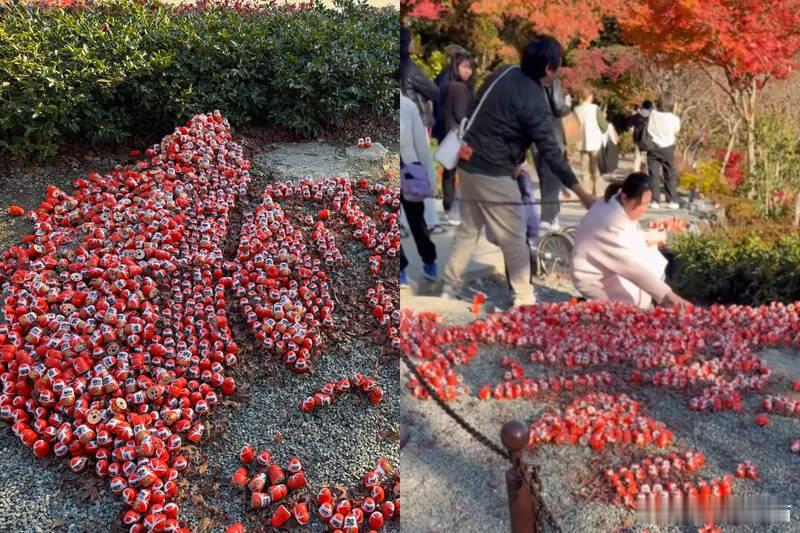 【大陆女子破坏大阪胜尾寺“台湾达摩阵”丈夫劝阻无效引发争议】海外新鲜事日本今