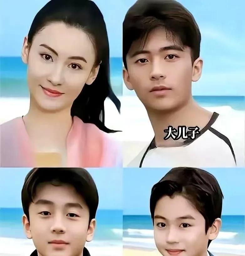 宝子们！张柏芝和仨儿子这生活太有戏啦家人们，张柏芝和她三个儿子的日常，那简直就