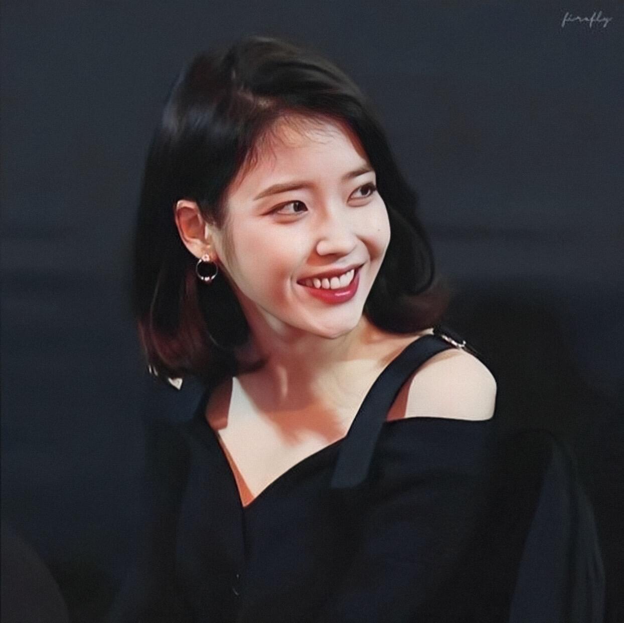 iu短发好青春啊