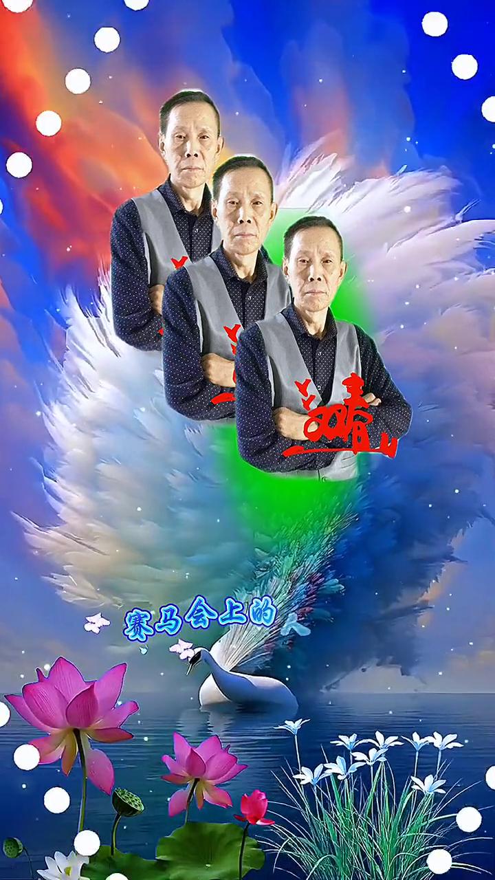 白云飘在那蓝天里，我在草原上遇见了你。赛马会上的人海里，你的美丽比谁都美丽。