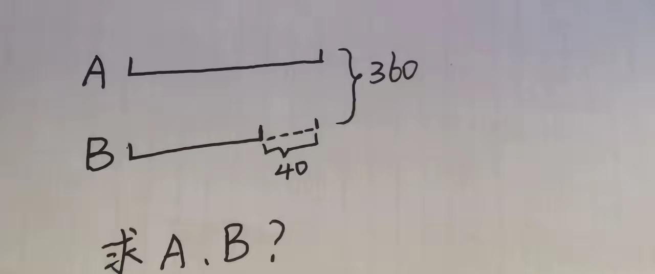 来个高手，AB各是多少？