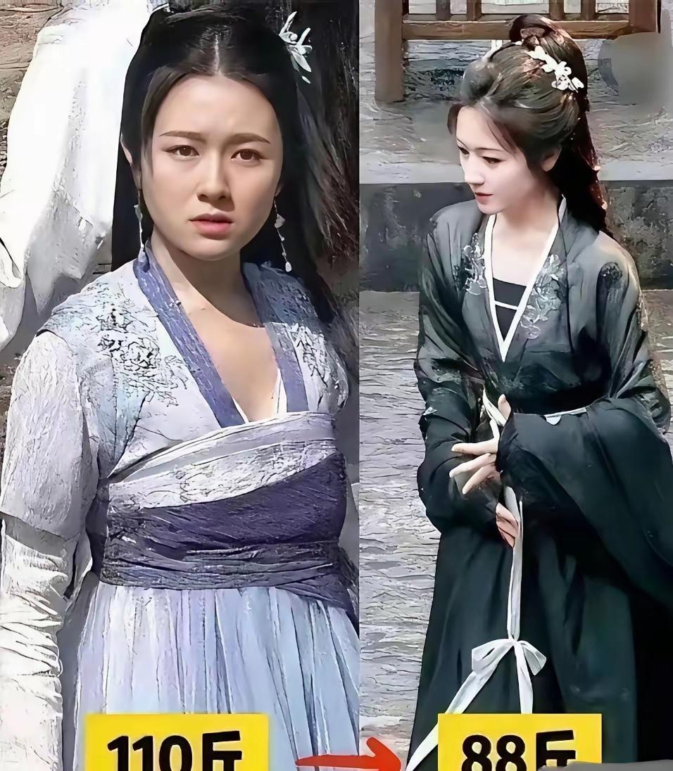 李兰迪也是减肥堪比整容了