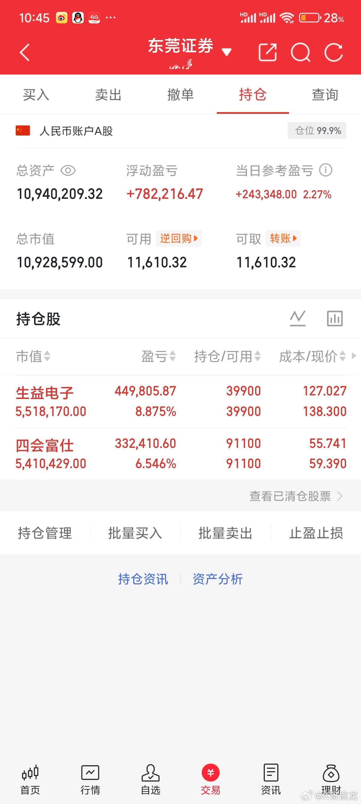 兄弟们，今天我一股没动，坐等起飞，你们觉得我手上的能起飞吗？点赞支持一下