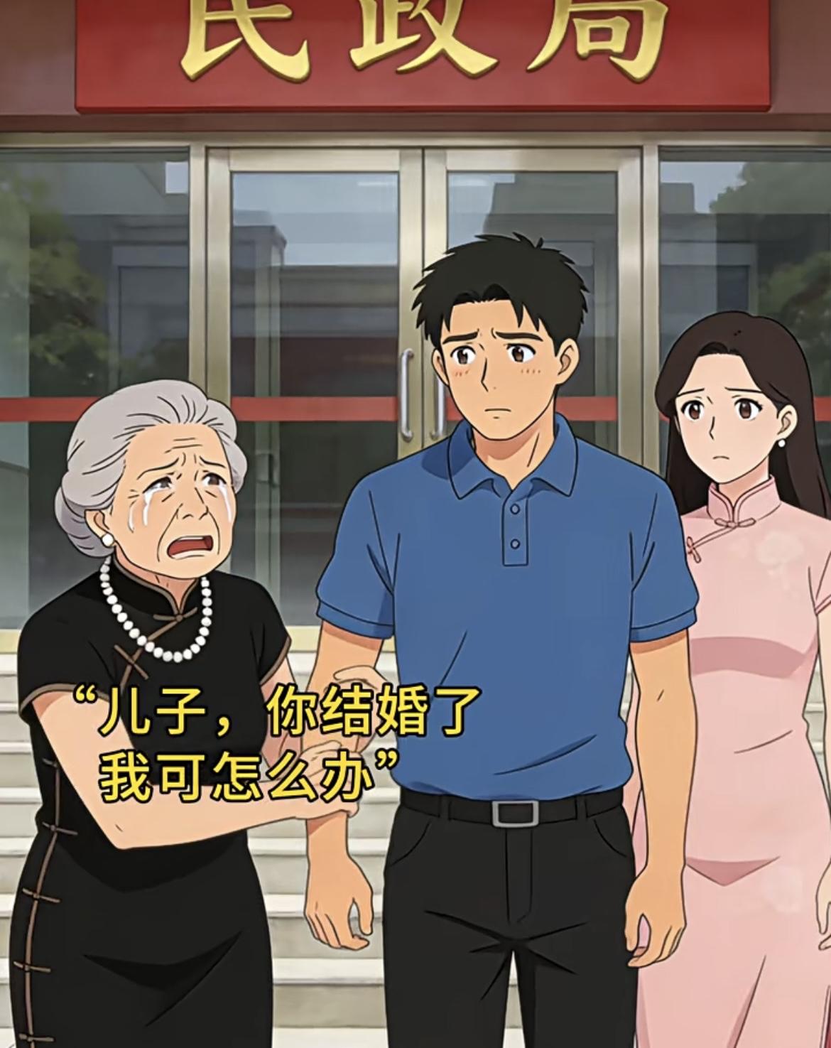 “你妈妈也是糊涂啊，不跟媳妇睡怎么会有孙子呢，那娶回家干嘛咧，花瓶……”[