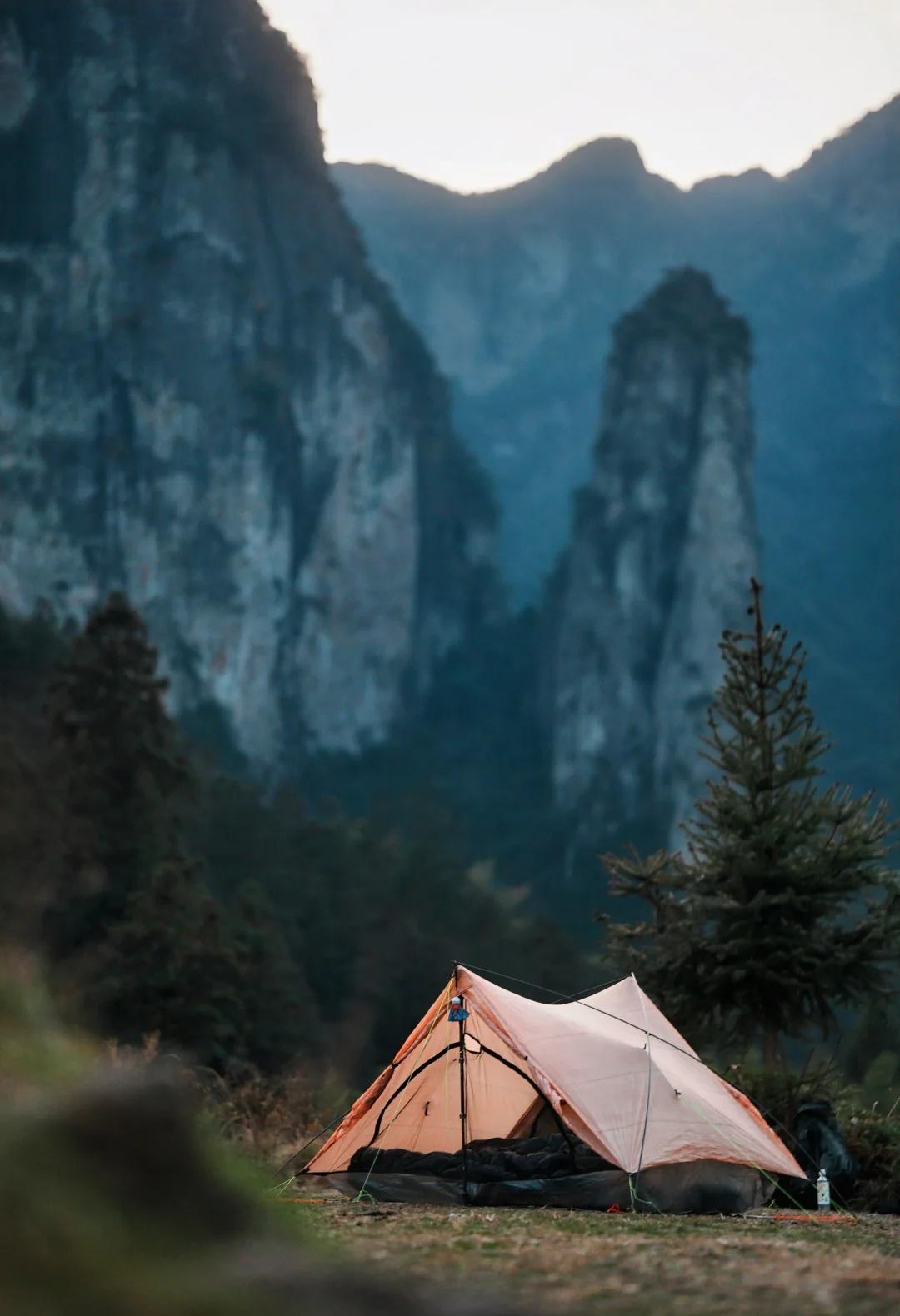 露营|淡季的山野间，独享静谧（有柴火供应露营点：仙居下村，270度无遮挡直面公