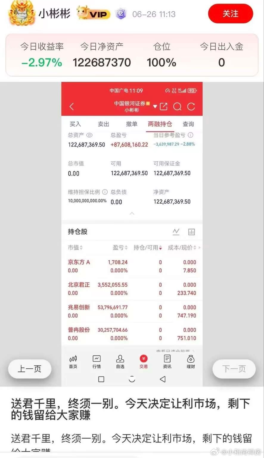 “小彬彬”，近期在存储芯片赛道实现财富跃迁。以2300万本金满仓融资，一个半月做