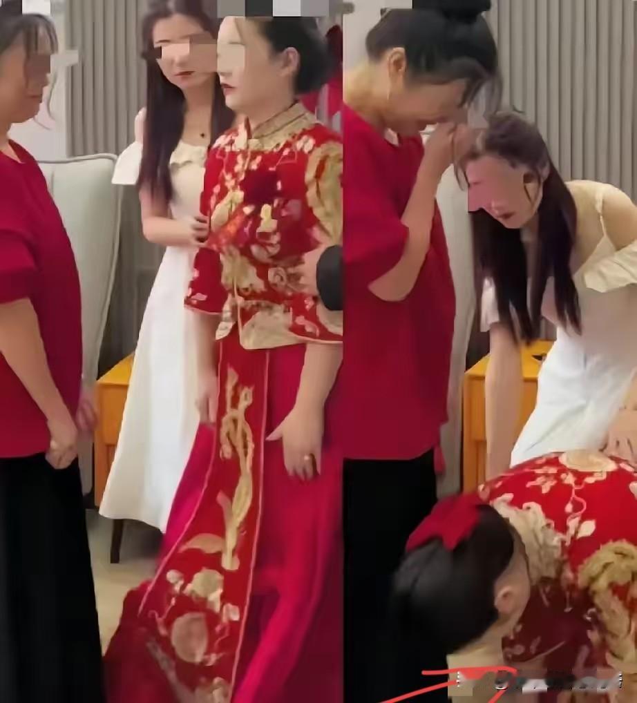 新娘妆刚画完，正要出门接亲戚，随口问了句妈：“那60万彩礼放哪儿了？”谁能想到