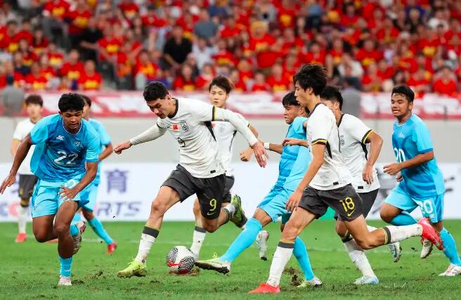 9月6日，U22国足在U23亚洲杯预选赛中10比0大胜北马里亚纳群岛，展现出强大