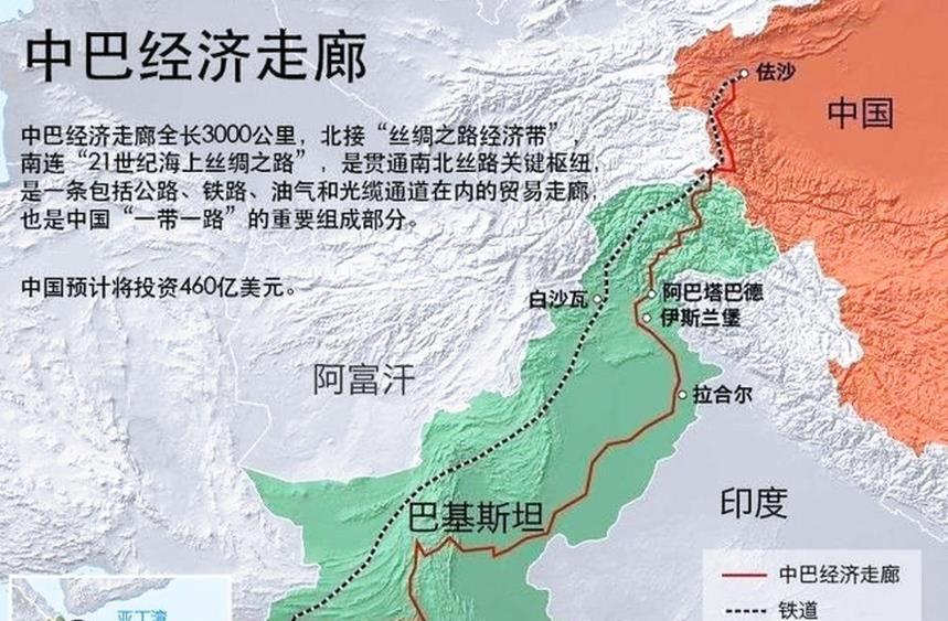 中国还是太有远见了！当初搞的中巴经济走廊，很多人以为在荒无人烟的喀喇昆仑公路布置