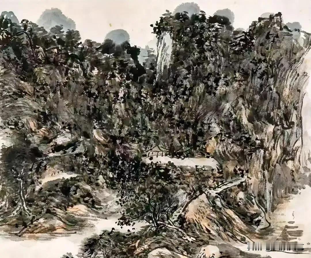这样的画才有看头，看一百遍也不厌。即便看过百遍印刷品，一旦听说有他的画展，或