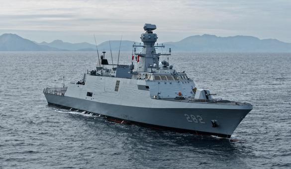 巴基斯坦轻型护卫舰展示了技术成熟度和作战能力由土耳其国防工业为巴基斯坦海军制