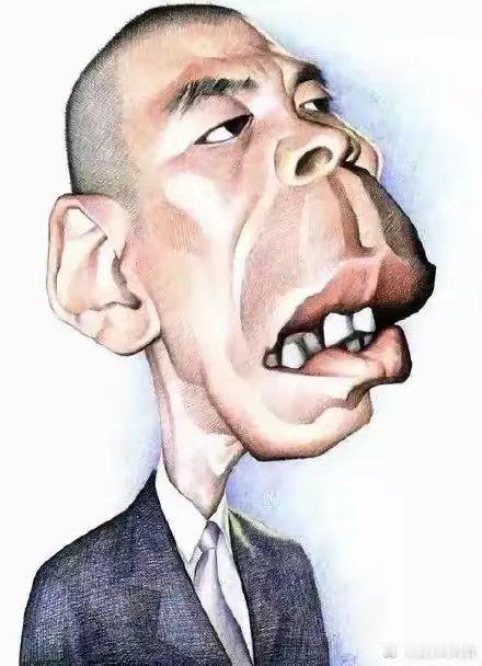 真佩服画家，居然能通过夸张的画法，还能让人一眼就看出来是谁。我们不会画的，认真画