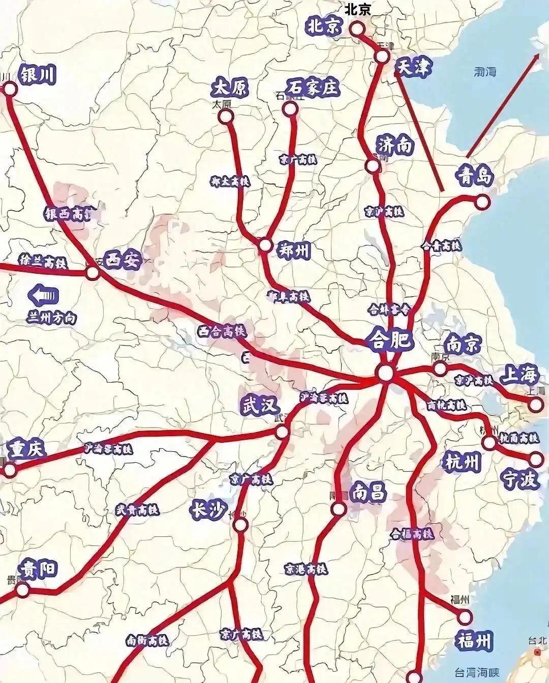 合肥是高铁建设时期最大的赢家，这一点应该没有人会反对，这一点不仅体现在合肥已经建