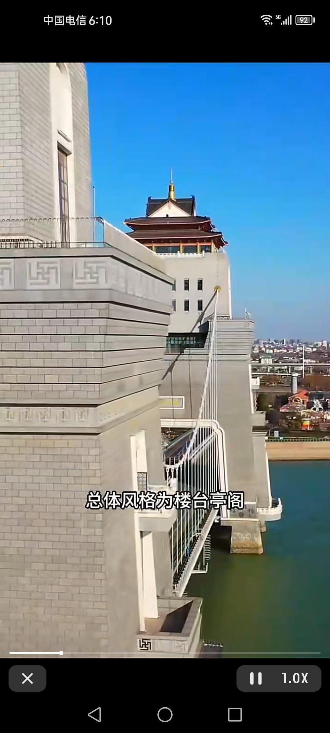 扬州万福大桥真的太绝了！它在新万福路上，是市区首座双层大桥，上层走机动车，下层供